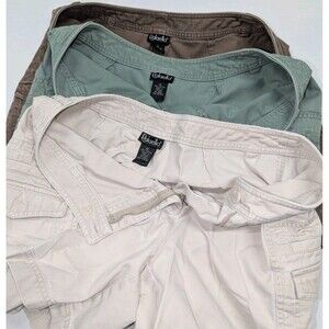 (Lot Of 3) Vintage Rafaella Cargo Shorts Y2K Streetwear Size 10 Cotton Gorpcore
